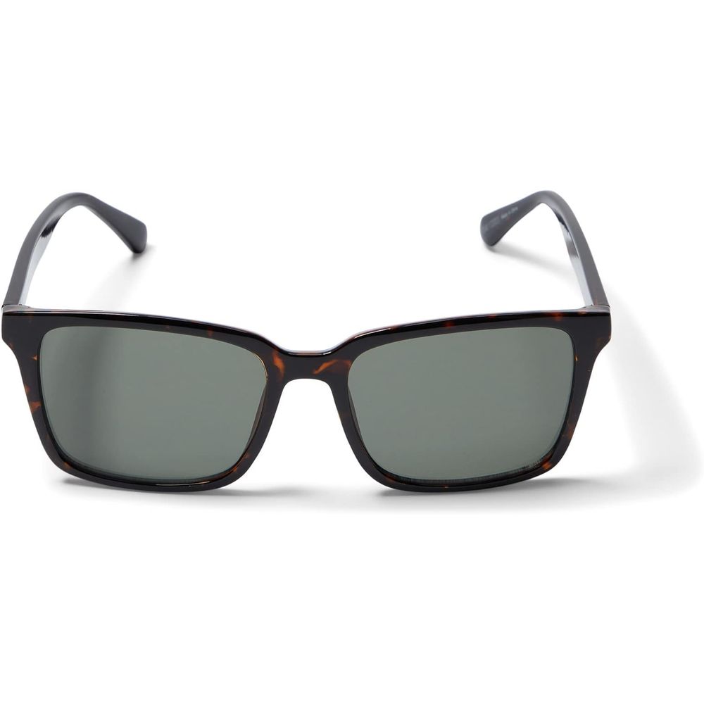 Guess Lunettes de soleil résine marron, verres verts, style moderne