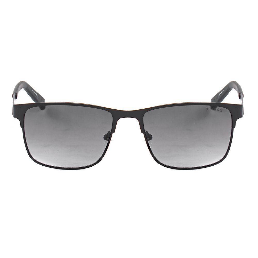 Guess Lunettes de Soleil Métal Noir, Verres Gris Catégorie 3