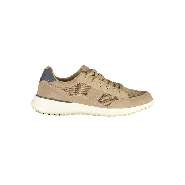 Lumberjack Baskets Beige, Accents Bleus, Semelle Amovible - Lumberjack | Hollys Men