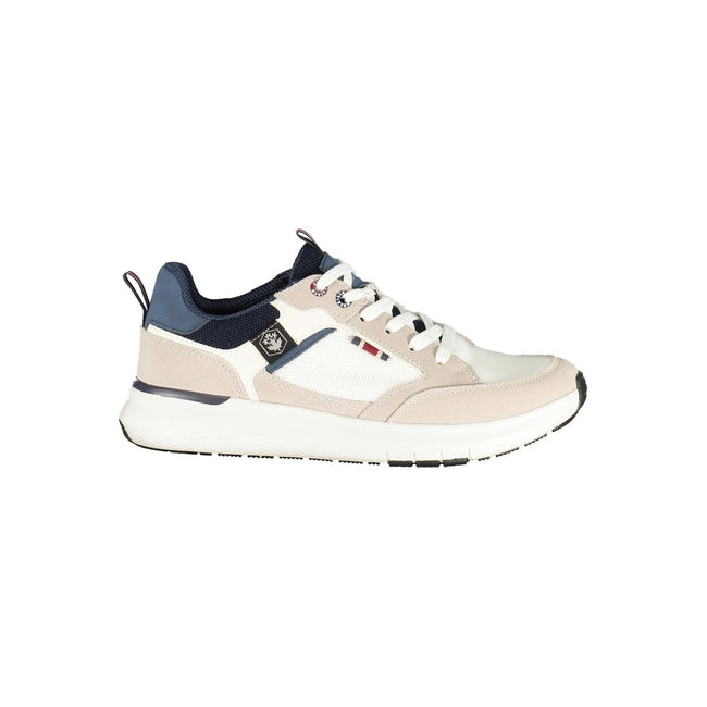 Lumberjack Baskets Blanches Homme, Contrastes Bleus, Semelle Amovible - Lumberjack | Hollys Men
