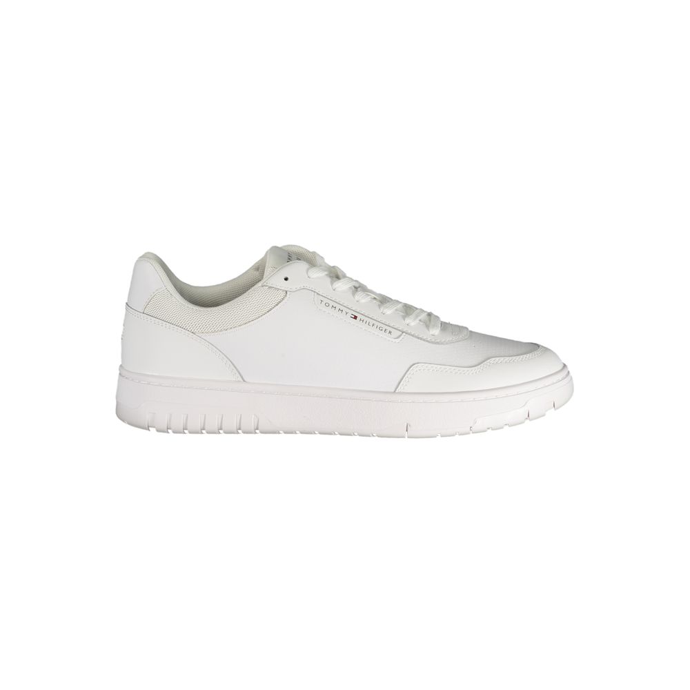 Tommy Hilfiger Baskets Blanches, Polyuréthane, Design Contrasté