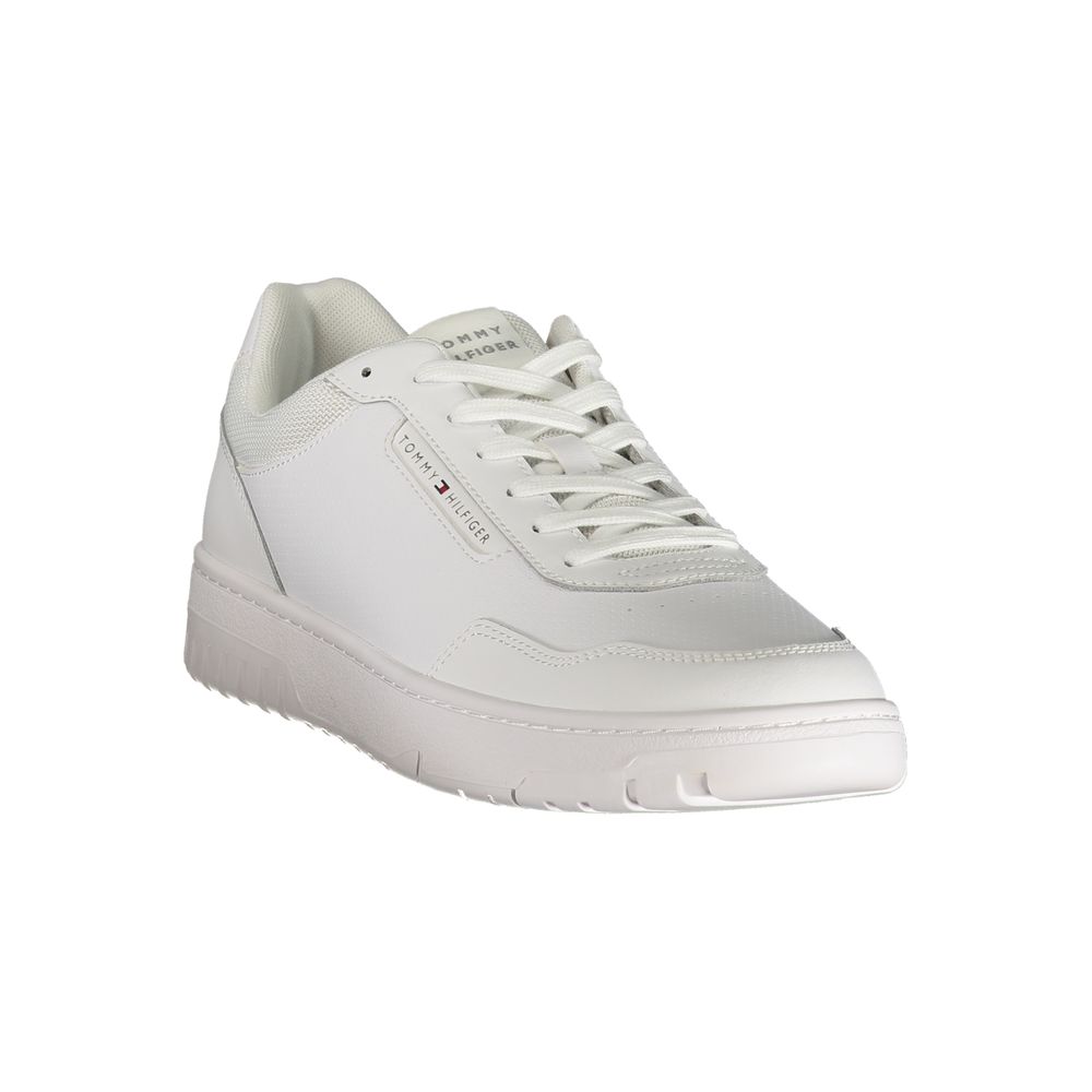Tommy Hilfiger Baskets Blanches, Polyuréthane, Design Contrasté
