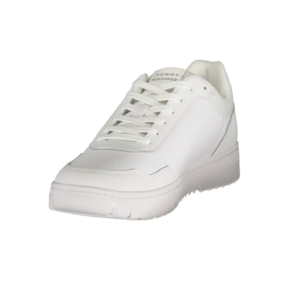 Tommy Hilfiger Baskets Blanches, Polyuréthane, Design Contrasté
