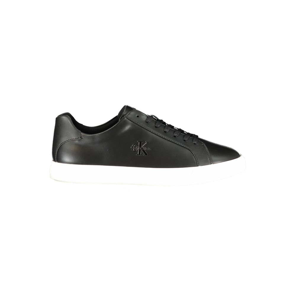 Calvin Klein Baskets Noir, Semelle Contrastée, Logo Signature