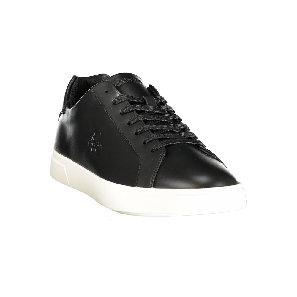 Calvin Klein Baskets Noir, Semelle Contrastée, Logo Signature