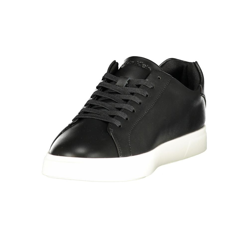 Calvin Klein Baskets Noir, Semelle Contrastée, Logo Signature