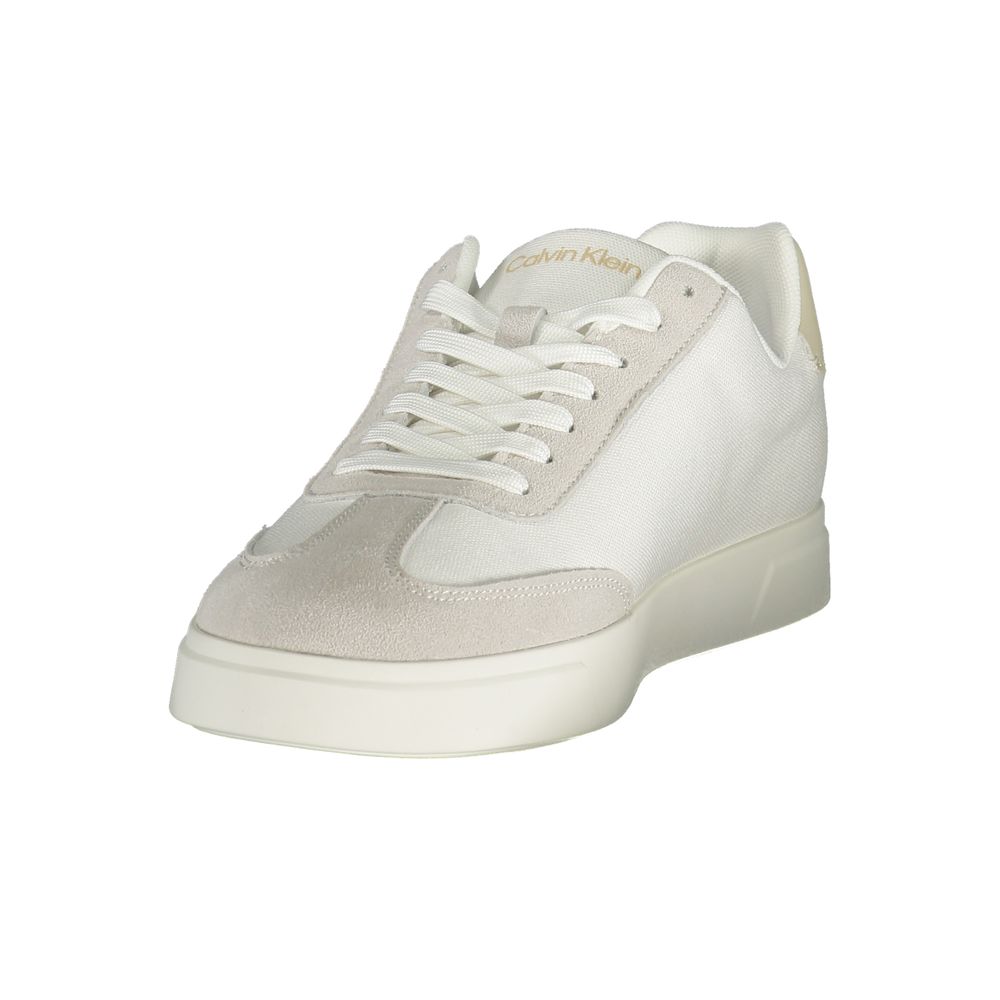 Calvin Klein Baskets Blanc, Détails Contrastés, Matériaux Recyclés