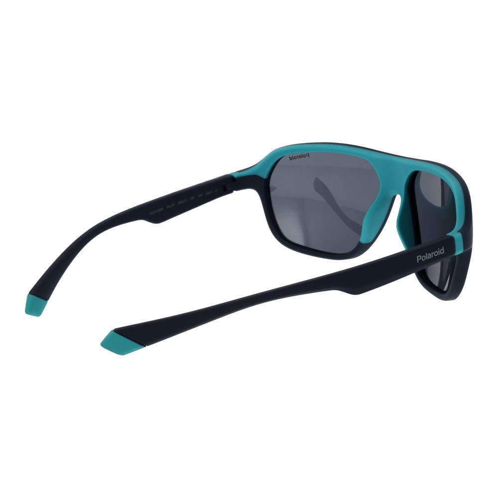 Polaroid Lunettes Soleil Bleues, Polarisées, Unisexe Protection UV