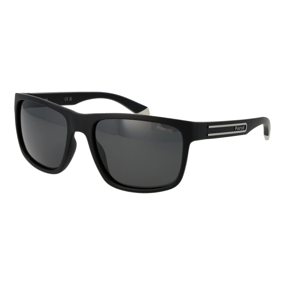 Polaroid Lunette soleil noire plastique, verres polarisés UV protection