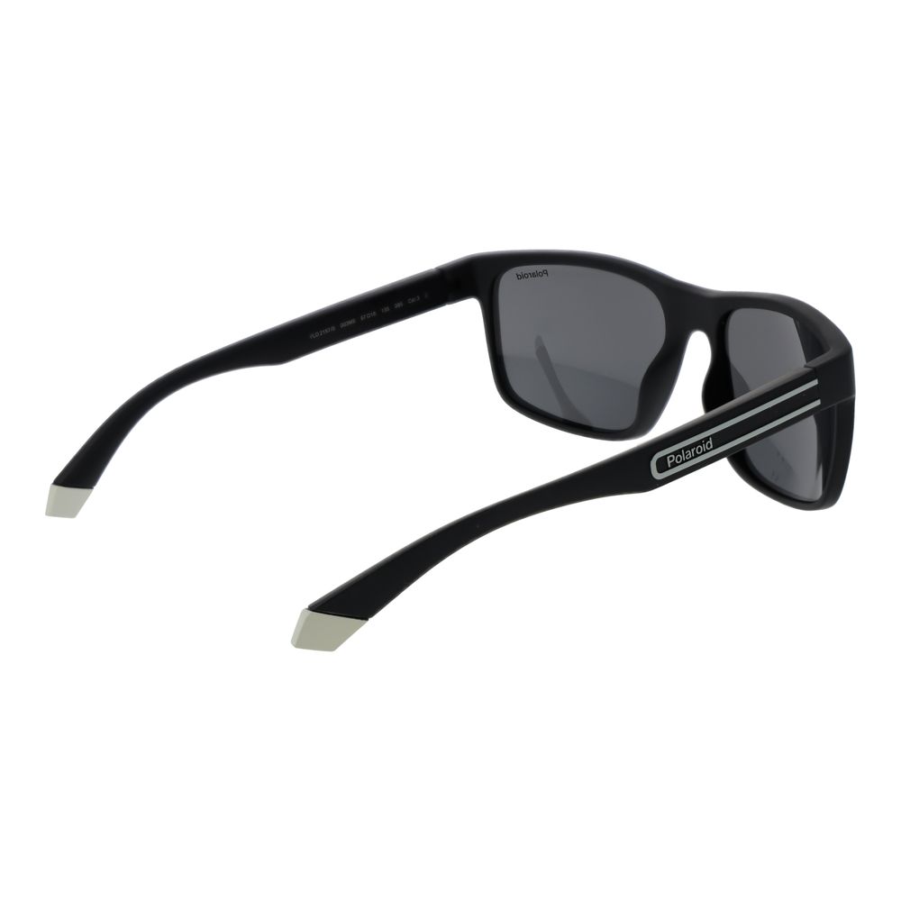 Polaroid Lunette soleil noire plastique, verres polarisés UV protection