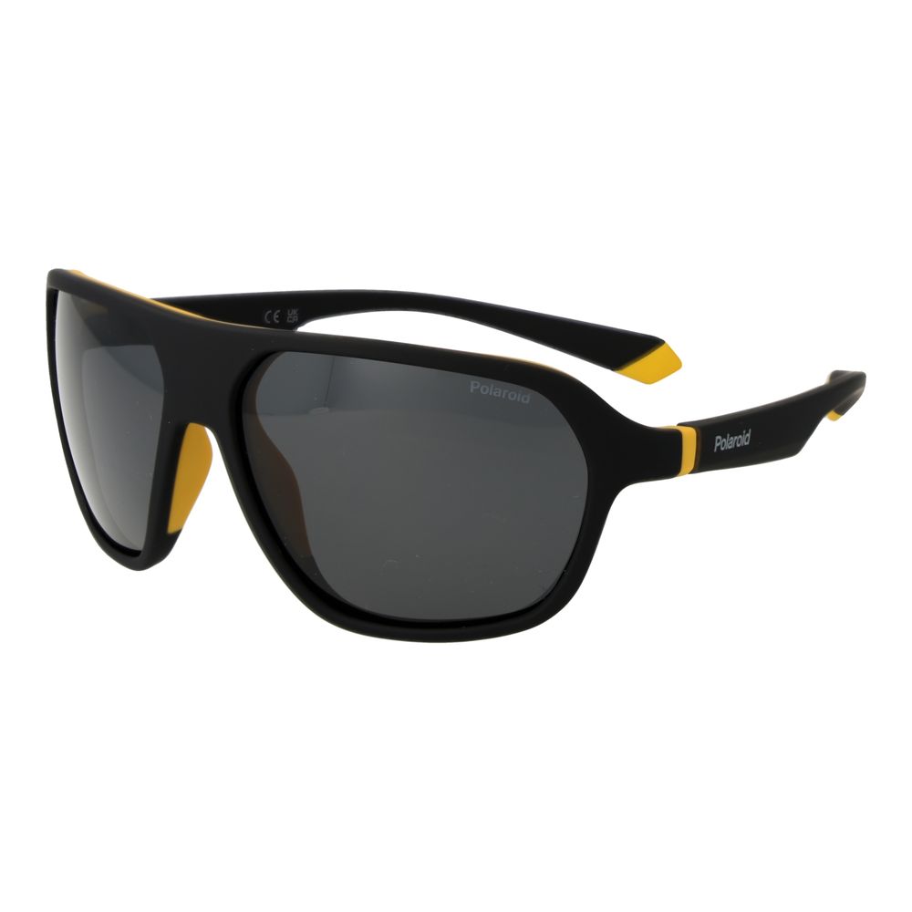 Polaroid Lunettes Soleil Noires, Plastique, Polarisées Unisexe