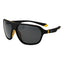 Polaroid Lunettes Soleil Noires, Plastique, Polarisées Unisexe
