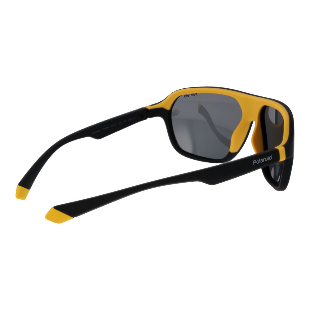 Polaroid Lunettes Soleil Noires, Plastique, Polarisées Unisexe