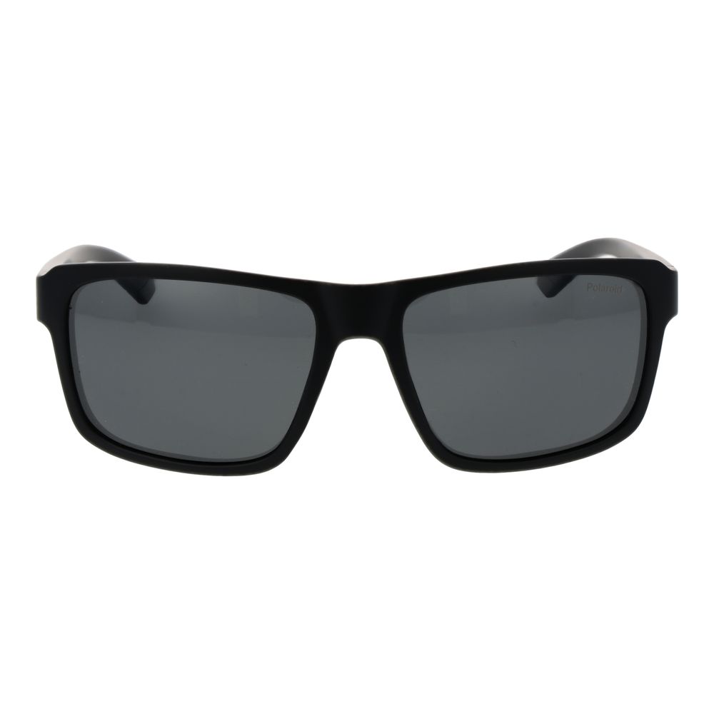 Polaroid Lunettes de Soleil Noires, Verres Polarisés, Plastique Premium
