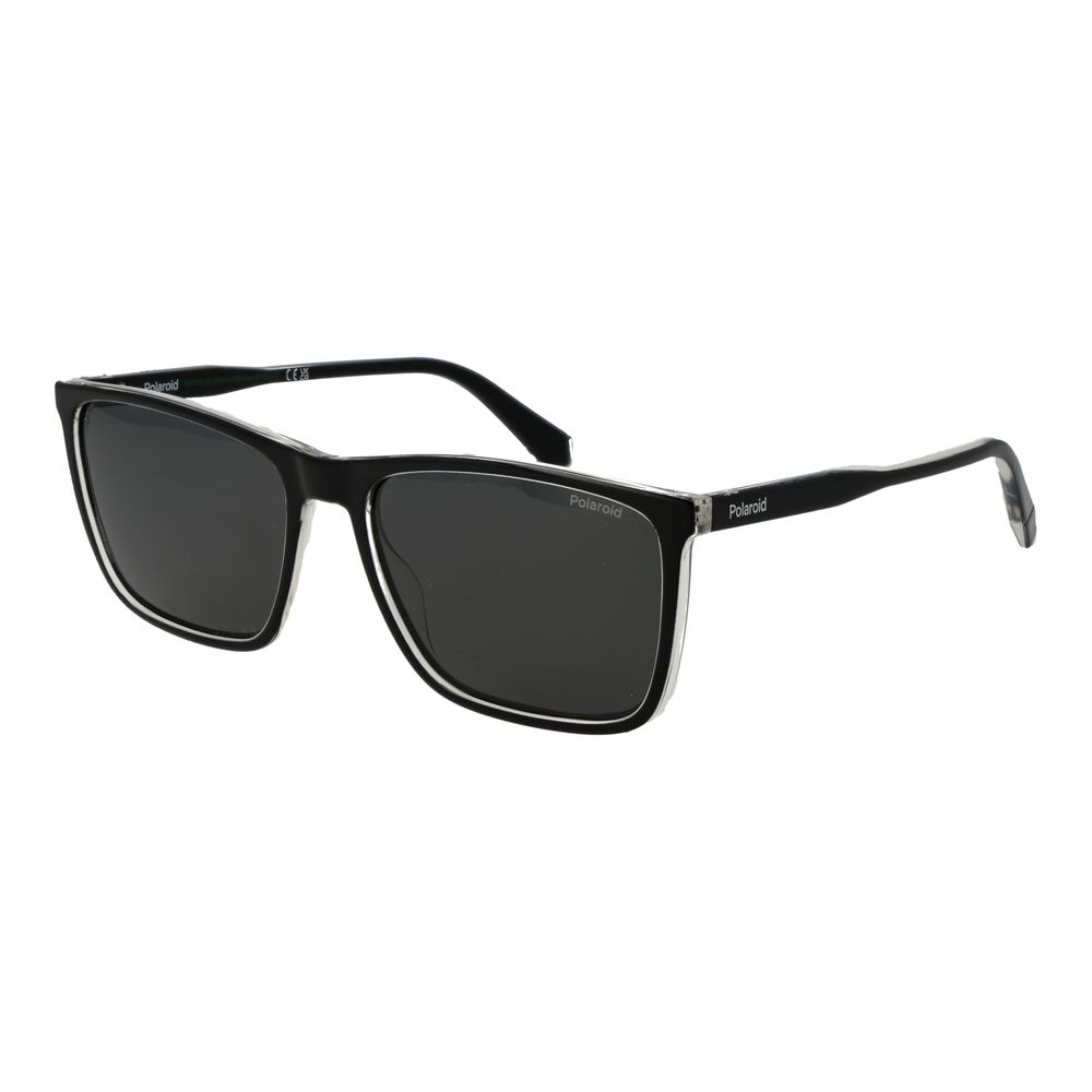 Polaroid Lunette Solaire Noire, Plastique, Verres Polarisés