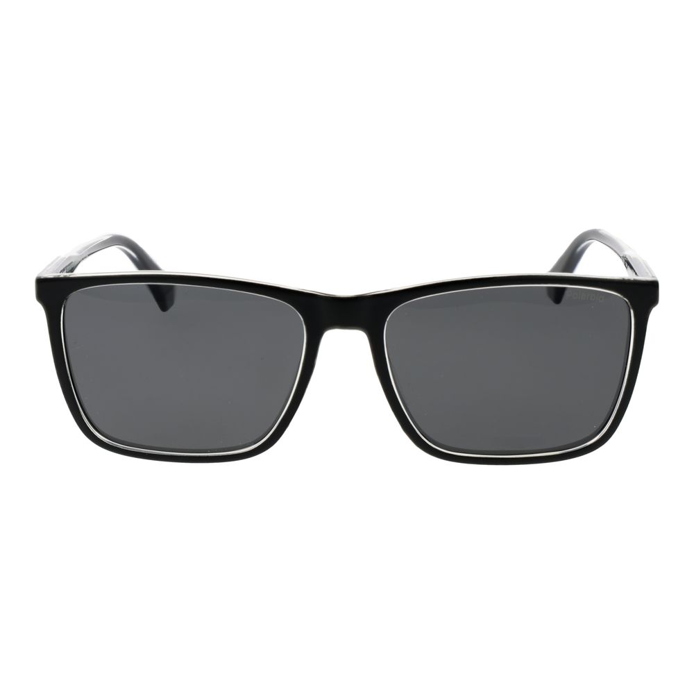 Polaroid Lunette Solaire Noire, Plastique, Verres Polarisés