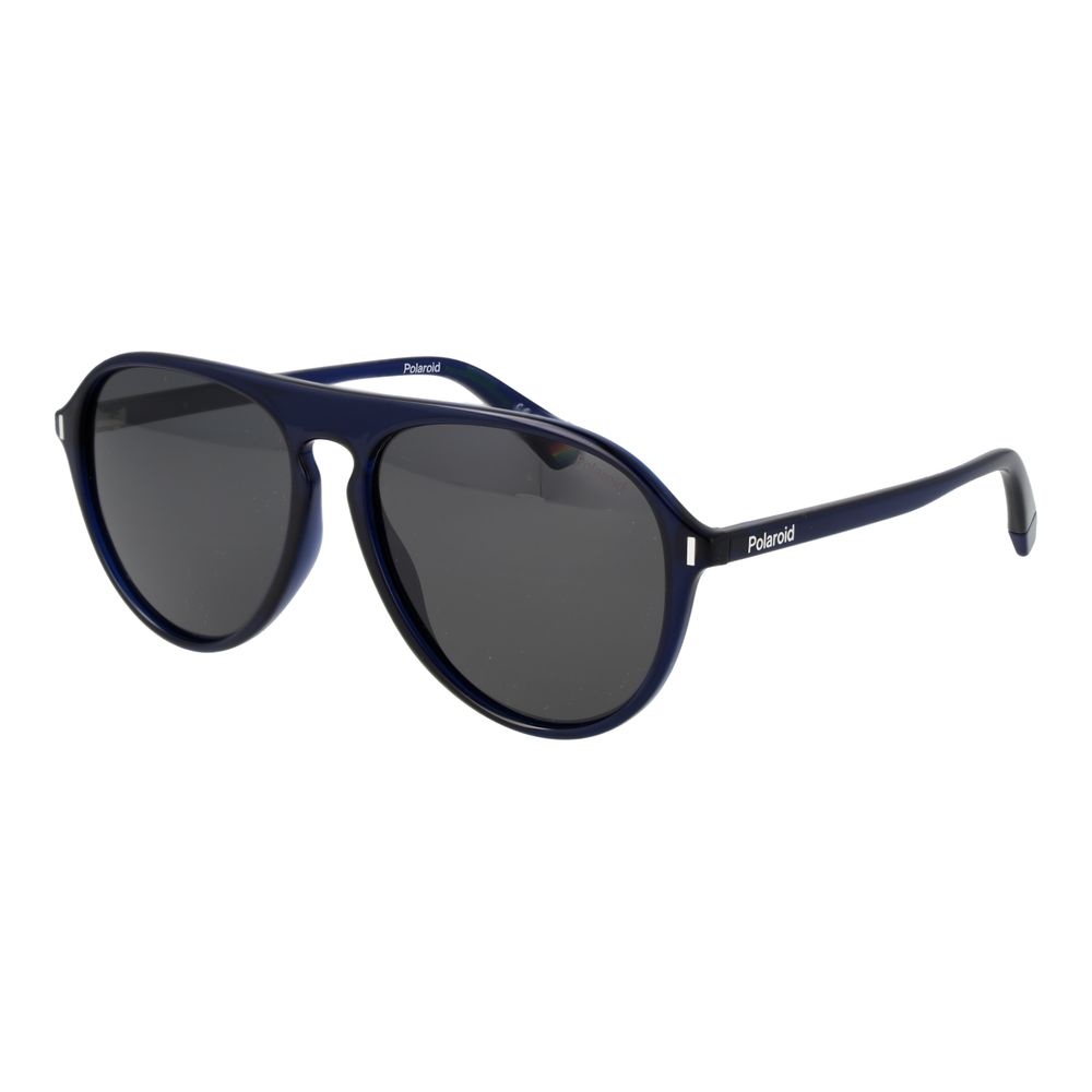 Polaroid Lunettes Soleil Bleu, Plastique, Polarisées Homme