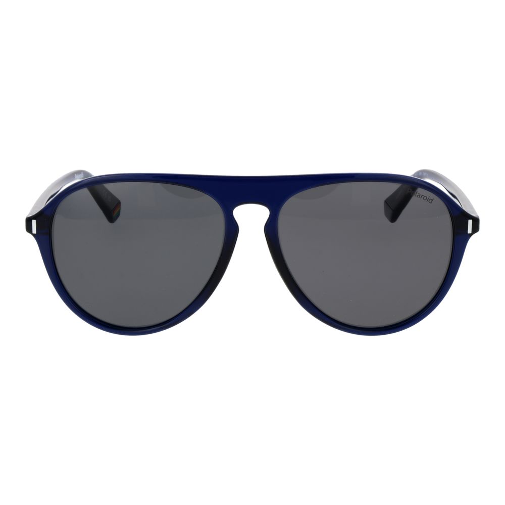 Polaroid Lunettes Soleil Bleu, Plastique, Polarisées Homme