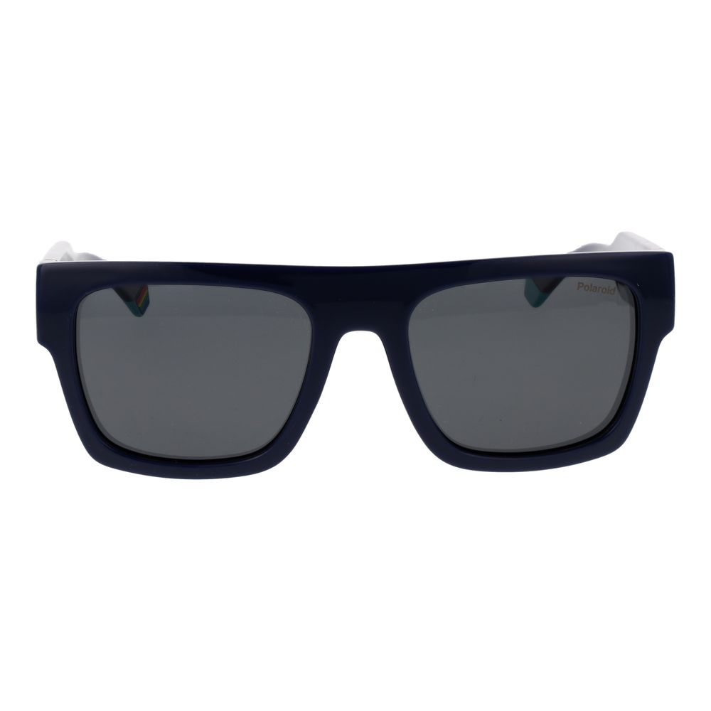 Polaroid Lunettes Soleil Bleues, Plastique, Polarisées Unisexe