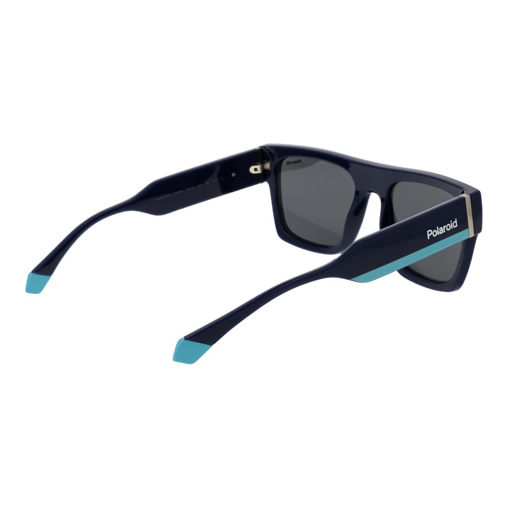 Polaroid Lunettes Soleil Bleues, Plastique, Polarisées Unisexe