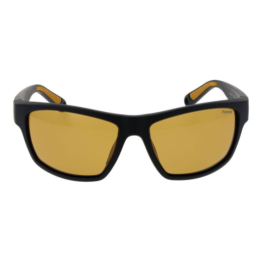 Polaroid Lunette Plastique Noir, Verres Jaunes, Protection UV
