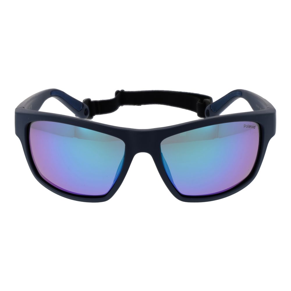 Polaroid Lunettes Soleil Bleues, Plastique, Polarisées Unisexe