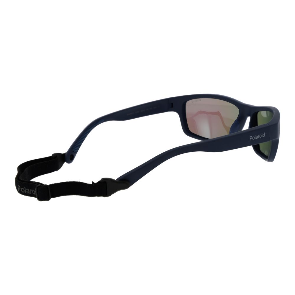 Polaroid Lunettes Soleil Bleues, Plastique, Polarisées Unisexe