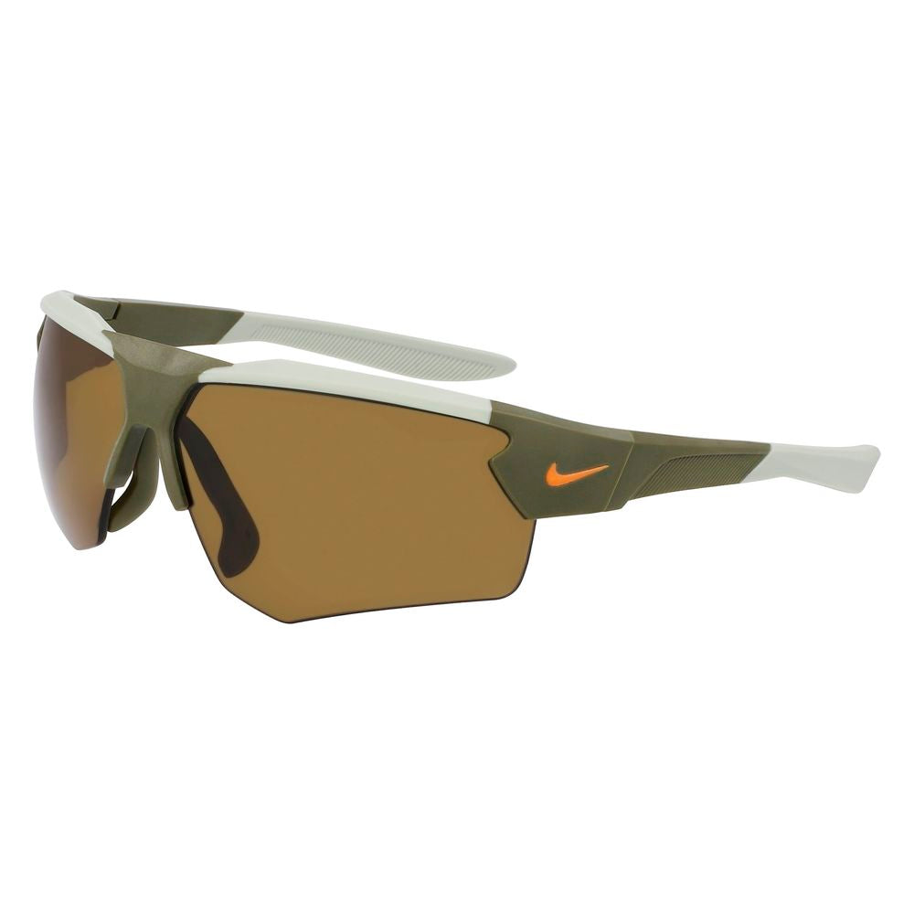 Nike Lunette Bicolore Injectée, Protection UV 100%, Verte Marron