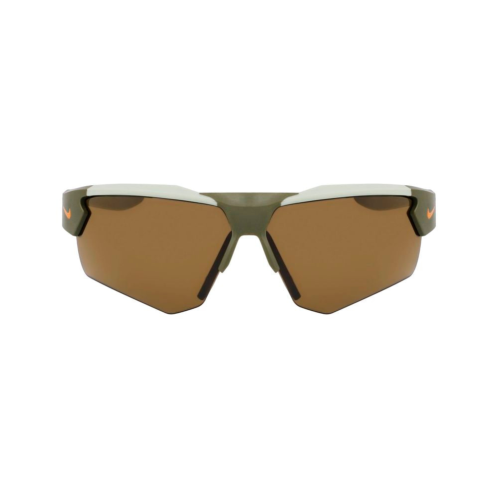 Nike Lunette Bicolore Injectée, Protection UV 100%, Verte Marron