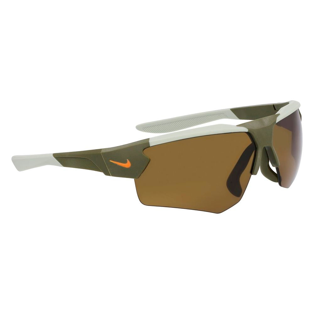 Nike Lunette Bicolore Injectée, Protection UV 100%, Verte Marron
