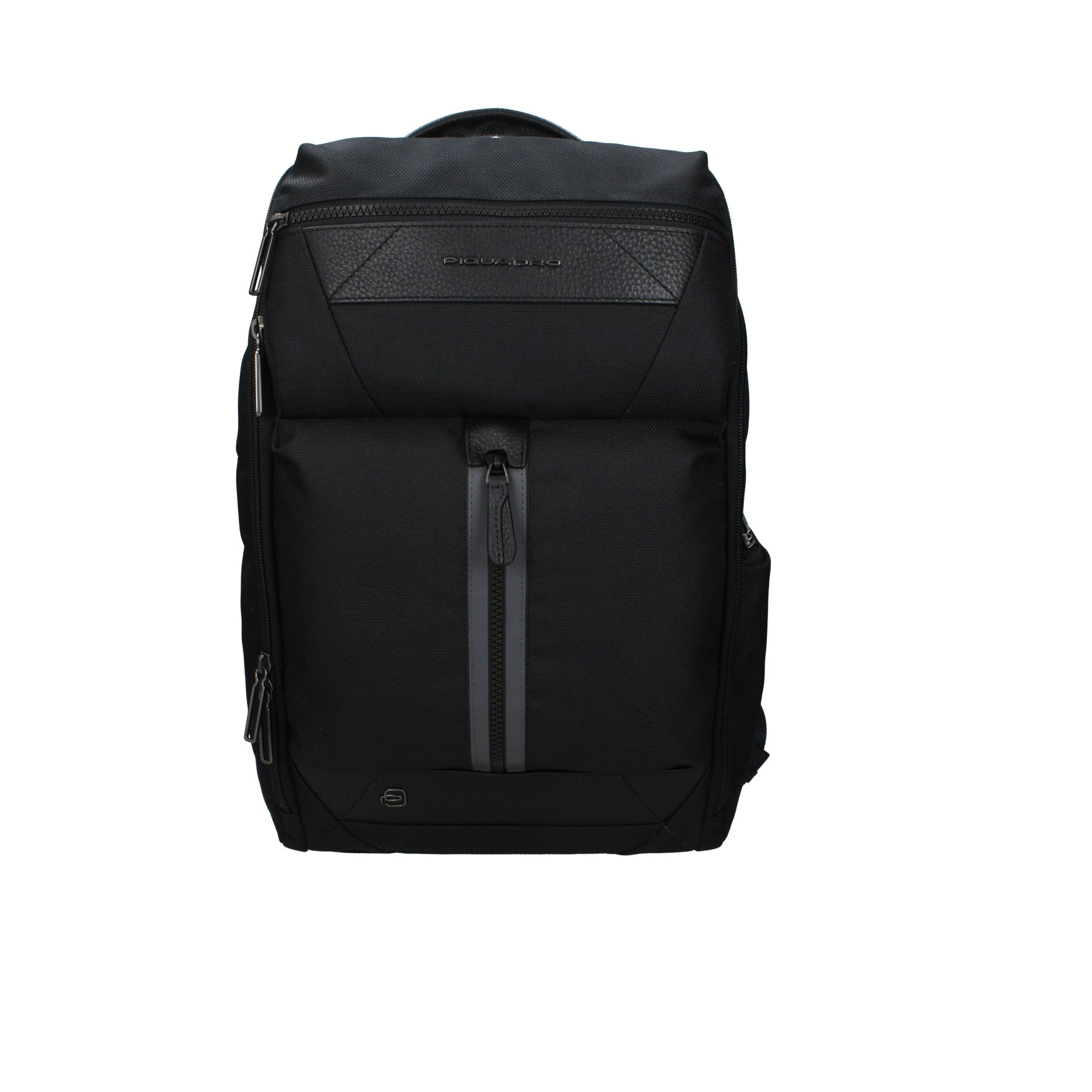 Piquadro Sac à dos Noir, Tissu Premium, Compartiment PC