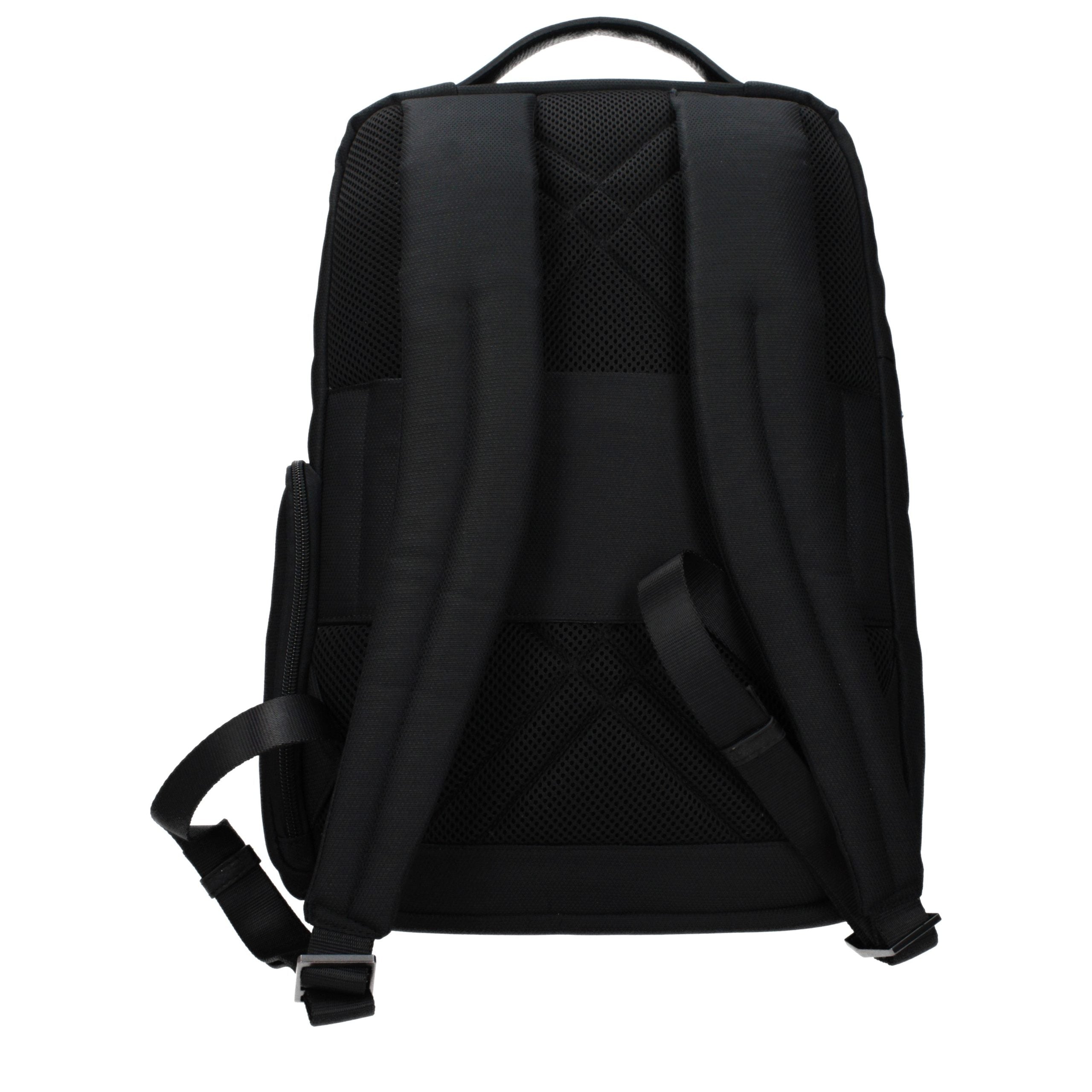 Piquadro Sac à dos Noir, Tissu Premium, Compartiment PC