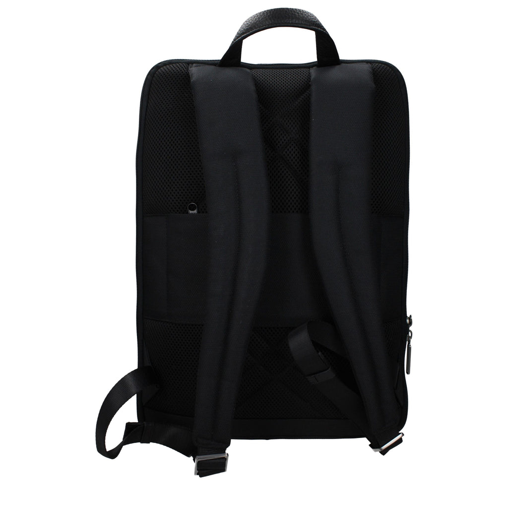 Piquadro Sac à dos noir, compartiments multiples, protection PC