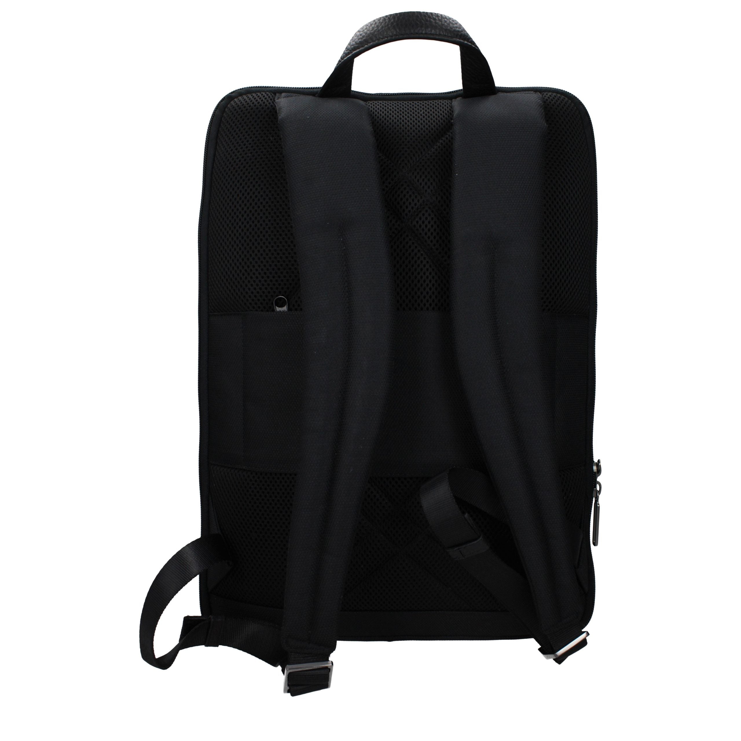 Piquadro Sac à dos noir, compartiments multiples, protection PC