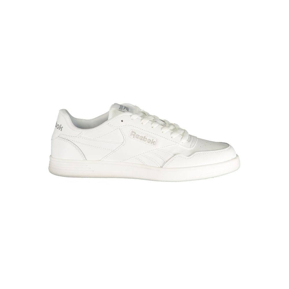 Reebok Baskets Blanches Cuir, Lacets, Style Urbain Premium