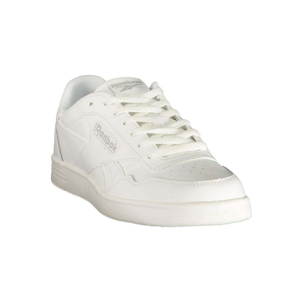 Reebok Baskets Blanches Cuir, Lacets, Style Urbain Premium