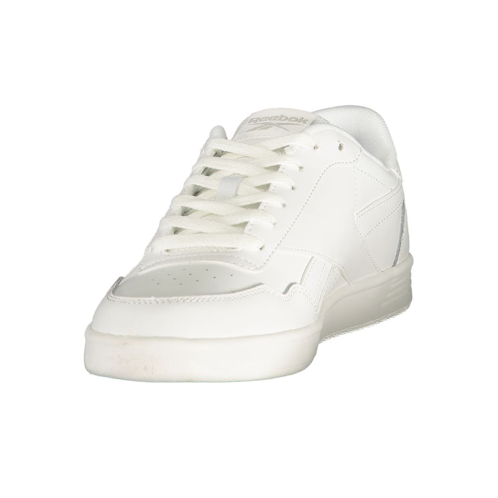 Reebok Baskets Blanches Cuir, Lacets, Style Urbain Premium