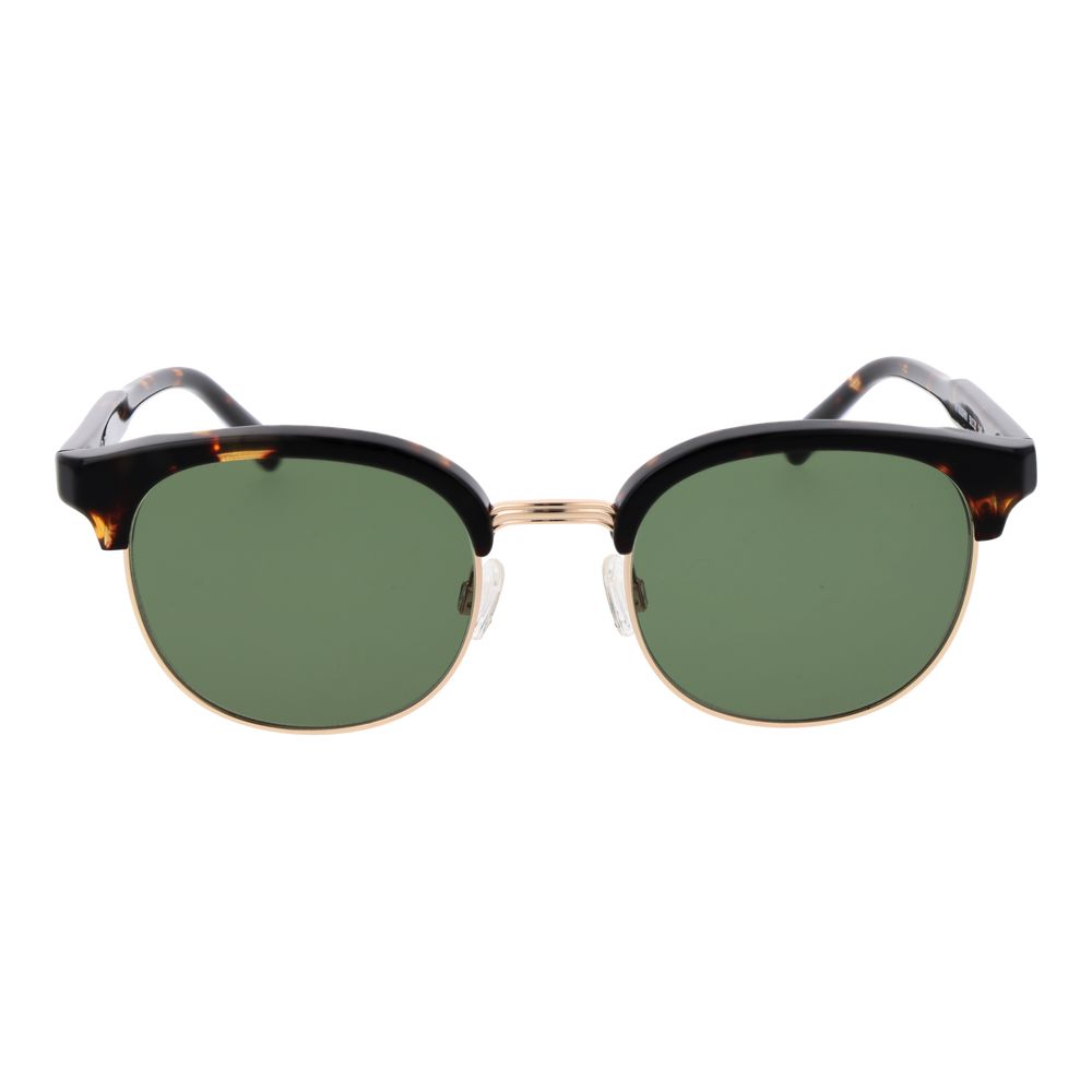 Replay Lunettes Browline Métal Bronze, Verres Verts Premium