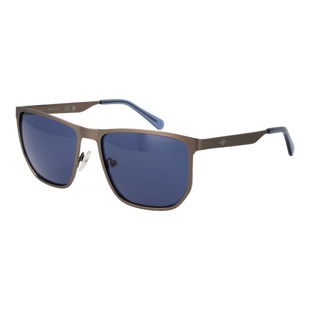 Gant Lunettes Gunmetal, Métal Premium, Verres Bleus