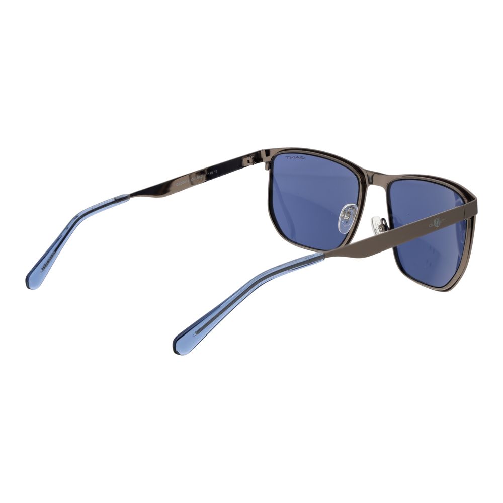 Gant Lunettes Gunmetal, Métal Premium, Verres Bleus