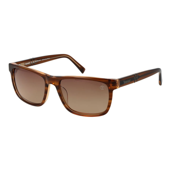Timberland Lunettes Acétate Marron, Verres Polarisés Rectangle - Timberland | Hollys Men