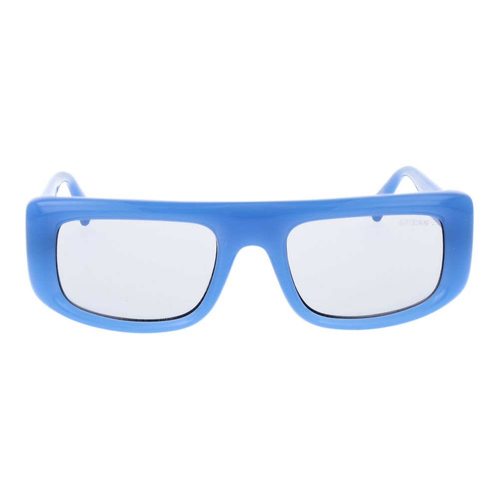 Guess Lunette Bleue Plastique, Rectangulaire Unisexe