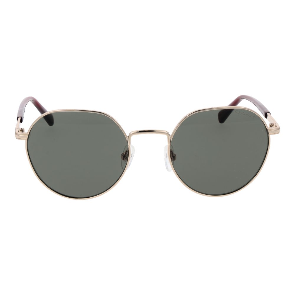 Gant Lunette Or Métal, Verres Verts, Style Panto