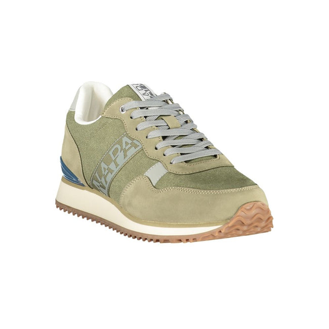 Napapijri Baskets Athletic Green, détails contrastés, semelle amovible - Napapijri | Hollys Men