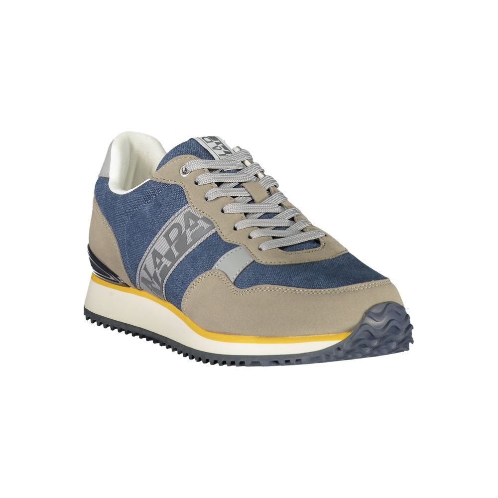 Napapijri Baskets Athletic, polyester bleu, détails contrastés