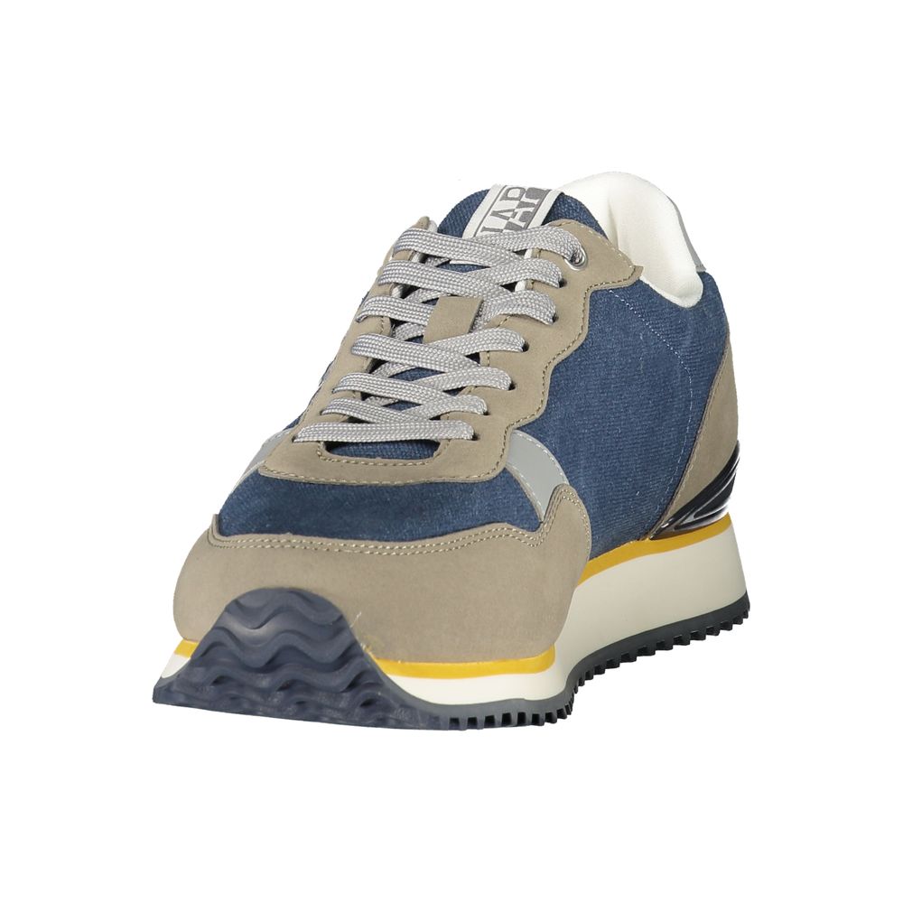 Napapijri Baskets Athletic, polyester bleu, détails contrastés