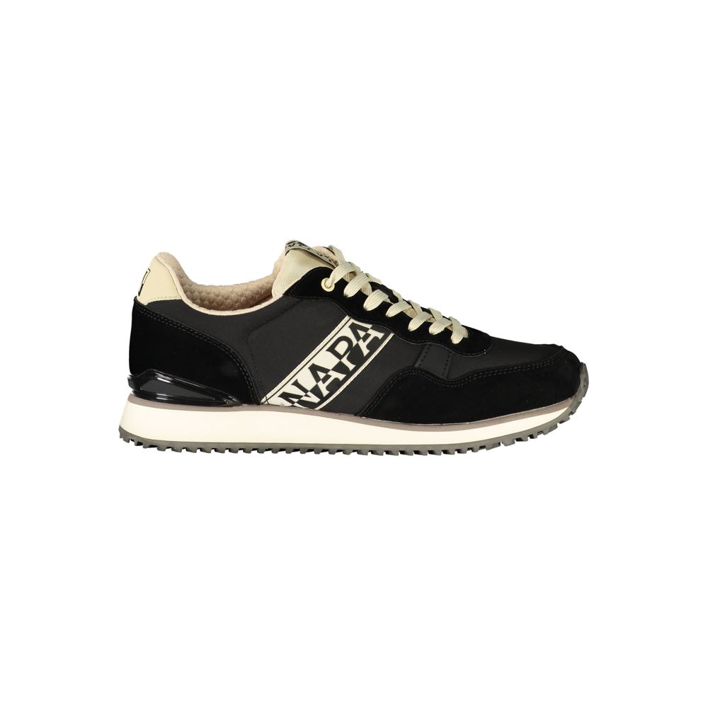 Napapijri Baskets Athletic noires, détails beiges contrastés