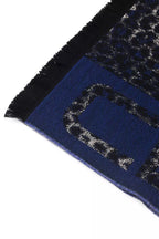 Cavalli Class Écharpe Homme Bleue En Laine Premium Avec Motif Animalier - CA-22213 - Apparel & Accessories > Clothing Accessories > Scarves & Shawls from Cavalli Class