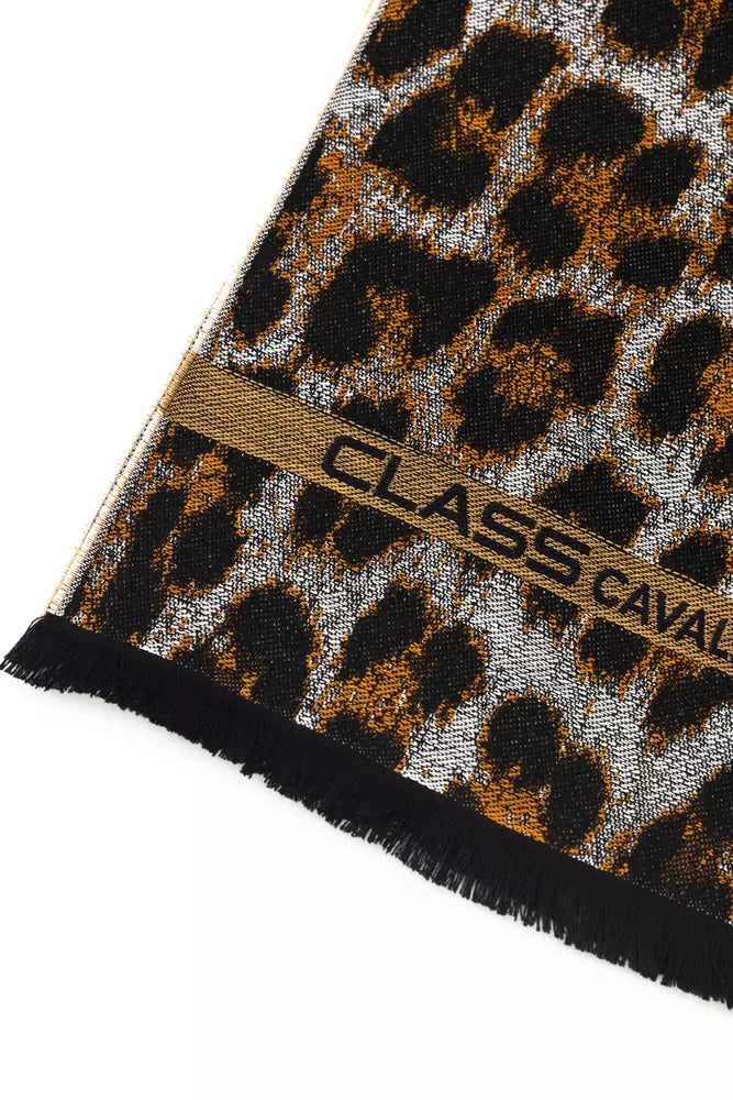 Cavalli Class Écharpe Homme En Laine Marron - CA-22211 - Apparel & Accessories > Clothing Accessories > Scarves & Shawls from Cavalli Class