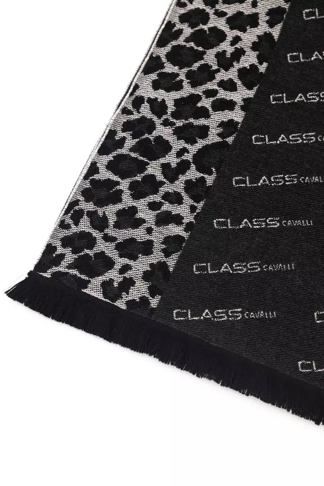 Cavalli Class Animal Print Wool Scarf Marabou 180cm - CA-22214 Main Image